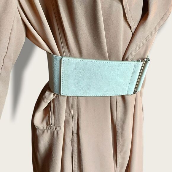 🌼4/$30 Express Grey/Stone Stretch Waist Belt - Picture 7 of 7